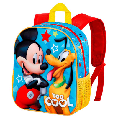 Mochila Pré Escolar 31cm Mickey Too Cool 3D