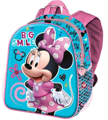 Mochila Pré Escolar 31cm Minnie Big Smile 3D