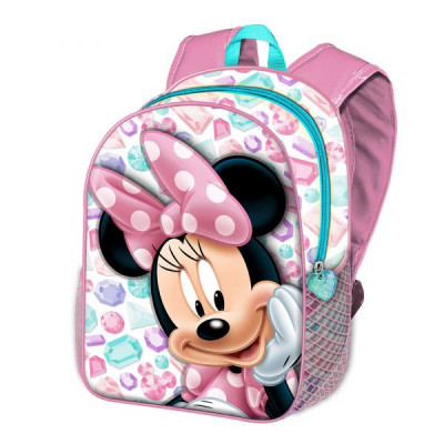 Mochila Pré Escolar 31cm Minnie Diamonds 3D