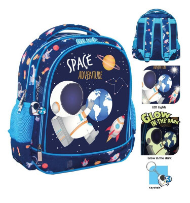 Mochila Pré Escolar 31cm Must Astronauta