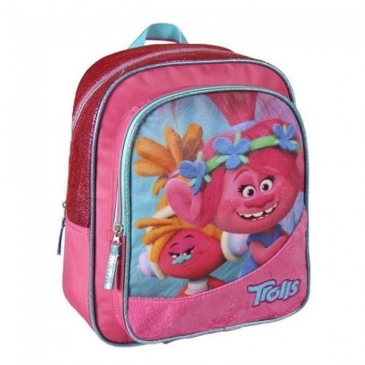 Mochila pré-escolar 34 cm Trolls - Hairy Up