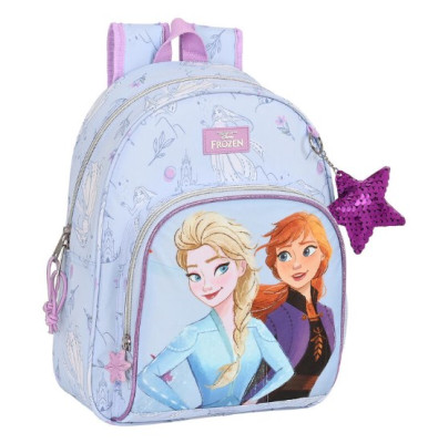 Mochila Pré Escolar 34cm adap trolley Frozen 2 Believe