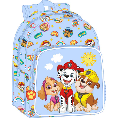 Mochila Pré Escolar 34cm adap trolley Patrulha Pata Sunshine