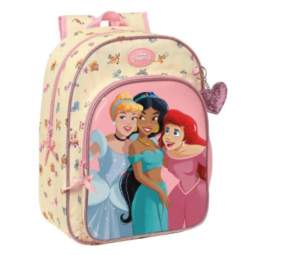 Mochila Pré Escolar 34cm adap trolley Princesas Disney Magical