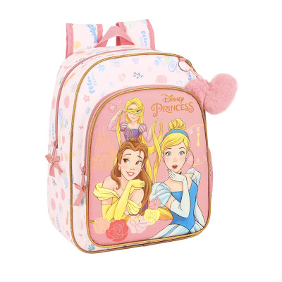 Mochila Pré Escolar 34cm adap trolley Princesas Dream It