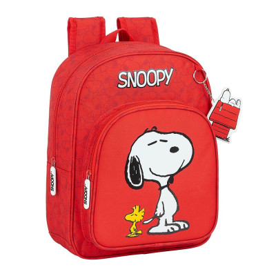 Mochila Pré Escolar 34cm adap trolley Snoopy