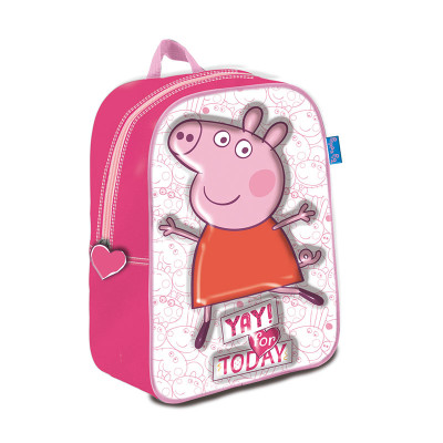 Mochila Pré Escolar 3D 31cm Porquinha Peppa Yay