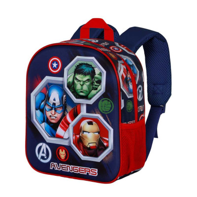 Mochila Pré-Escolar 3D Assemble Vingadores Marvel 31cm