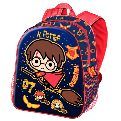 Mochila Pré Escolar 3D Harry Potter Quidditch 31cm