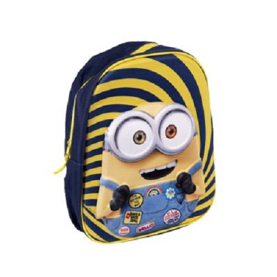 Mochila Pré Escolar 3D Minions Vibe 30cm