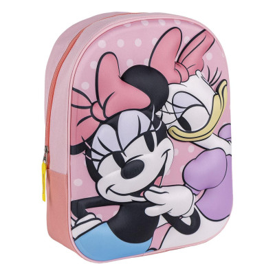 Mochila Pré Escolar 3D Minnie e Margarida 31cm