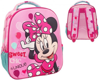 Mochila Pré Escolar 3D Minnie Sweet 31cm