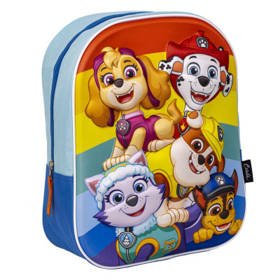 Mochila Pré Escolar 3D Patrulha Pata Colors 31cm