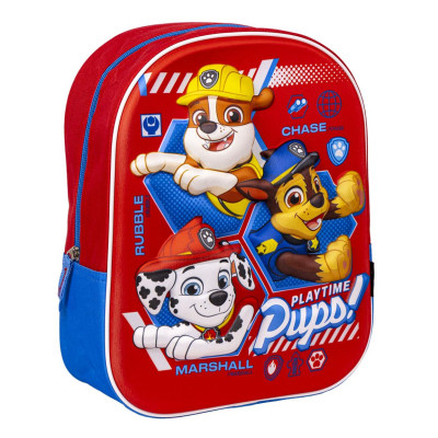 Mochila Pré Escolar 3D Patrulha Pata Play Time 31cm