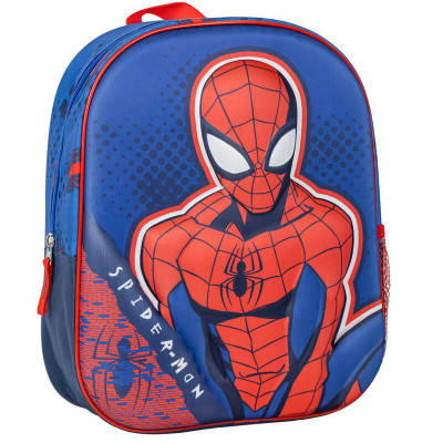 Mochila Pré Escolar 3D Spiderman Marvel 31cm