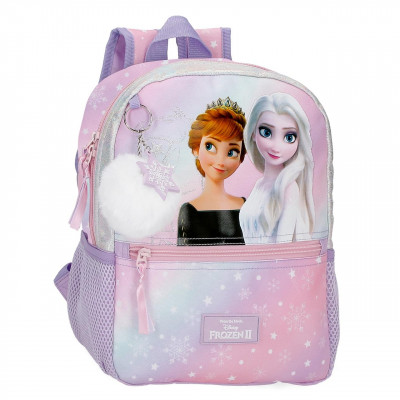 Mochila Pré Escolar adap trolley 32cm Frozen 2 Frosted Light