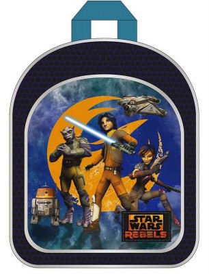 Mochila Pre Escolar c/ bolso Star Wars Rebels blue