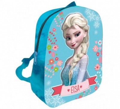 Mochila pre escolar Elsa 3D Frozen Disney Pelucia