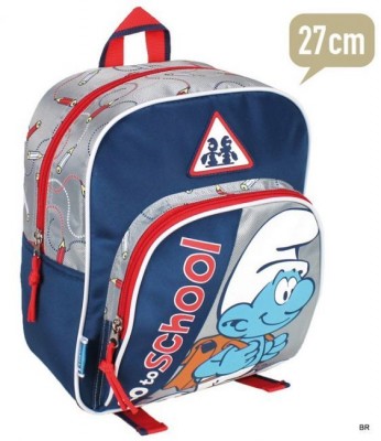 Mochila Pre Escolar Estrunfes Smurfs