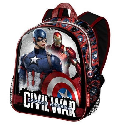 Mochila pre escolar Marvel Capitan America Civil War Shield
