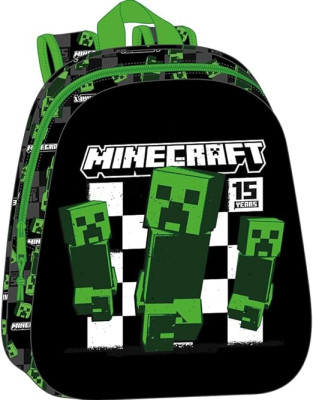 Mochila Pré Escolar Minecraft 3D 33cm