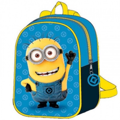 Mochila Pre Escolar Minions Hello 24cm