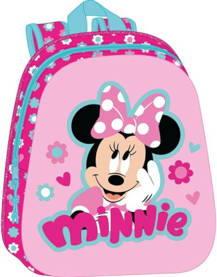 Mochila Pré Escolar Minnie Disney 3D 33cm