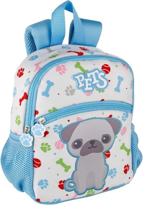 Mochila Pré Escolar Neoprene Buldogue 32cm