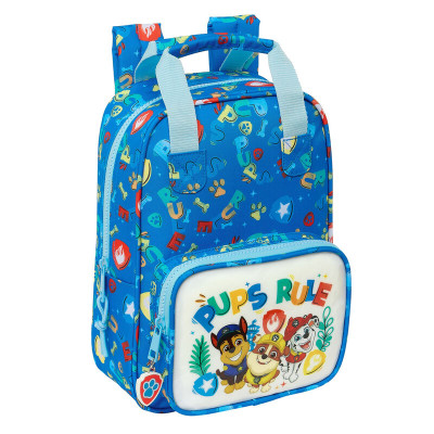 Mochila Pré Escolar Patrulha Pata Pups Rule 28cm adap trolley