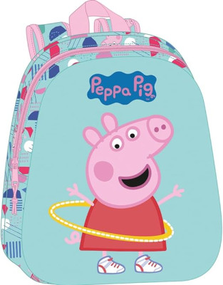 Mochila Pré Escolar Porquinha Peppa 3D 33cm