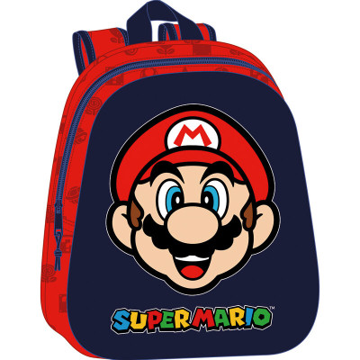 Mochila Pré Escolar Super Mario 3D 33cm