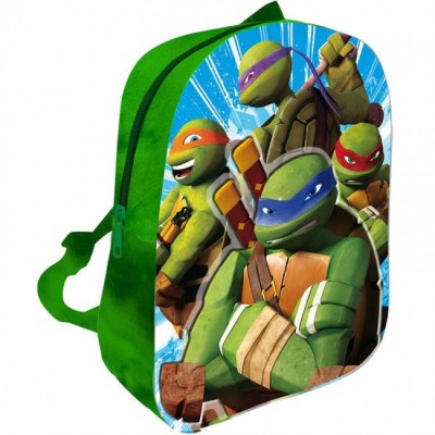 Mochila Pre Escolar Tartarugas Ninja 3D soft