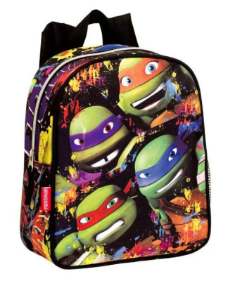 Mochila Pré Escolar Tartarugas Ninja Together 28cm