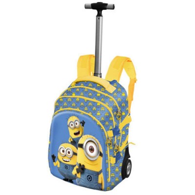 Mochila trolley com alça telescópica Minions Olá