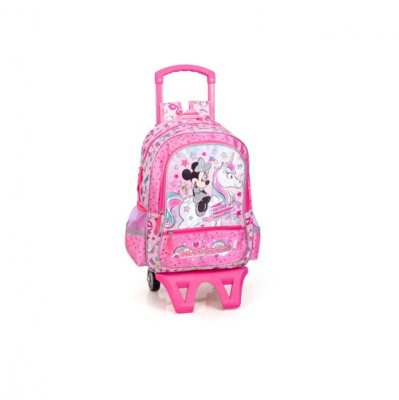 Mochila Trolley Escolar Premium 39cm Minnie I Believe in Unicorns