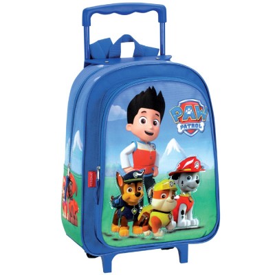 Mochila Trolley Patrulha Pata Paw 37x29x11cm
