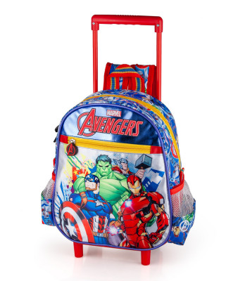 Mochila Trolley Pré-Escolar Avengers Marvel 29cm