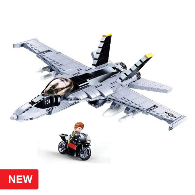 Model Bricks FA-18E Super Bumblebee 682 PCS Sluban