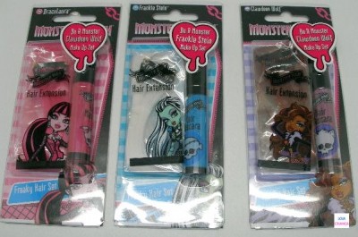 Monster High conjunto de Extensoes e mascara cabelo