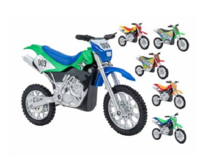 Mota Motocross Die Cast 1:18 Sortido