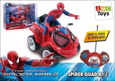 Moto 4 spiderman telecomandada com figura