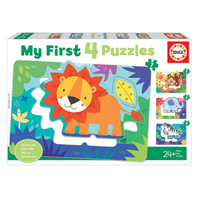 My First 4 Puzzles Animais da Selva