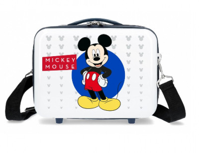 Necessaire ABS Viagem Adaptada Trolley Mickey Mouse Disney