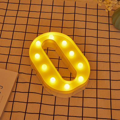 Número 0 Led Luminoso