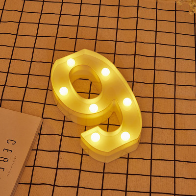 Número 9 Led Luminoso