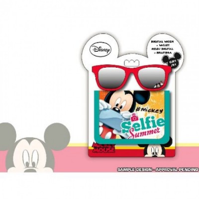 Oculos de Sol + Carteira Mickey Selfie Summer