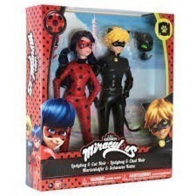 Pack 2 Bonecas Ladybug e Cat Noir – CreativeToys