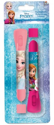 Pack 2 canetas com lanterna de Frozen (1/48)