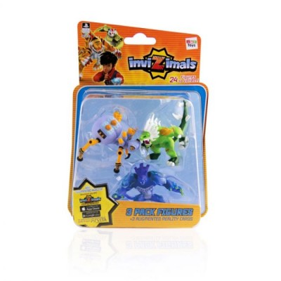 Pack 3 Invizimals + Cartas Figuras Sortidas