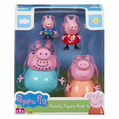 Pack 4 Figuras Família Pig - Peppa